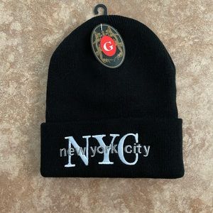 Black Color New York City Beanie Brand New